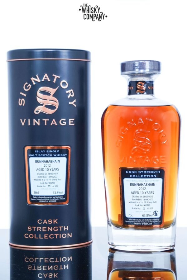 Bunnahabhain 2012 Aged 10 Years Cask Strength Single Malt Scotch Whisky – Signatory Vintage (700ml)