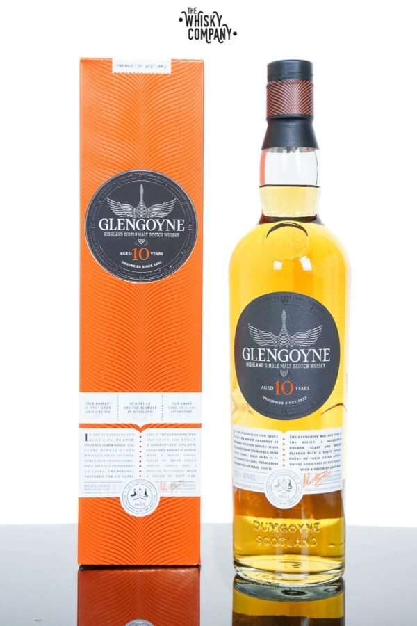 Glengoyne Aged 10 Years Highland Single Malt Scotch Whisky (700ml) – DAMAGED PACKAGING