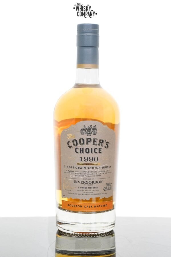 Invergordon 1990 Aged 30 Years Single Grain Scotch Whisky – The Cooper’s Choice #906313 (700ml)