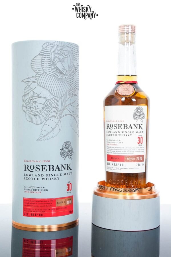 Rosebank 1990 Aged 30 Years Single Malt Scotch Whisky – Release 1 (700ml)