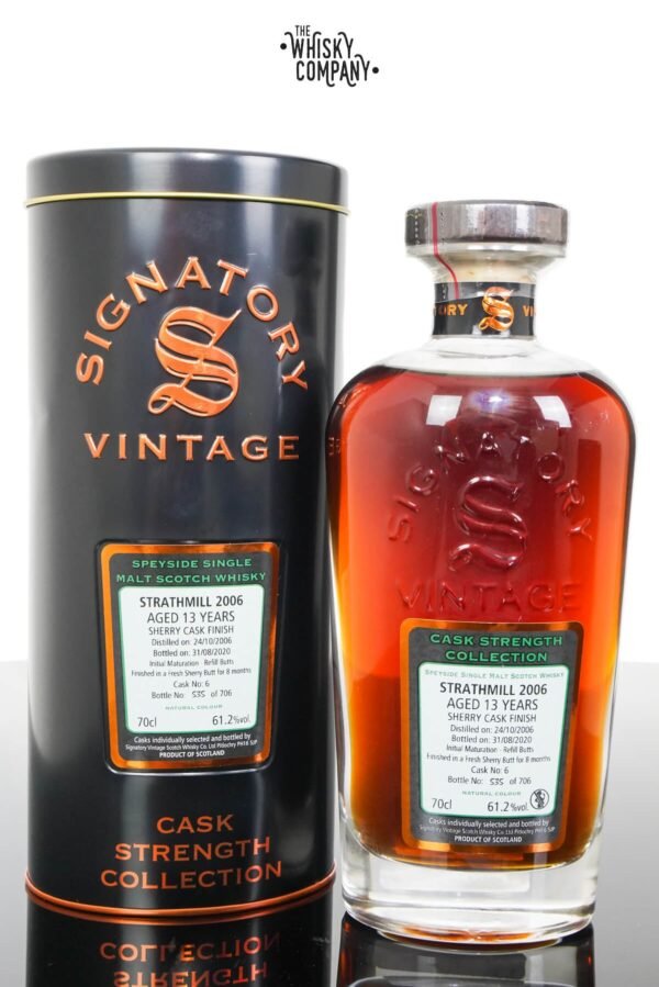 Strathmill 2006 Aged 13 Years Cask Strength Single Malt Whisky – Signatory Vintage (700ml)